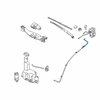 OEM 2015 Hyundai Equus Hose & Connector Assembly-Windshield Washer Diagram - 98660-3N000