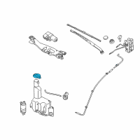 OEM 2011 Hyundai Genesis Cap-Windshield Washer Reservoir Diagram - 98623-3M000