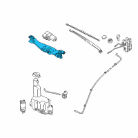 OEM 2015 Hyundai Equus Link Assembly-Windshield Wiper Diagram - 98120-3N000