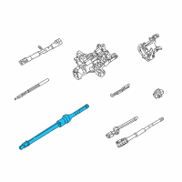 OEM Mercury Upper Shaft Diagram - YW7Z-3524-AA