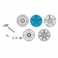 OEM 2014 Toyota Corolla Wheel, Alloy Diagram - 42611-02F70