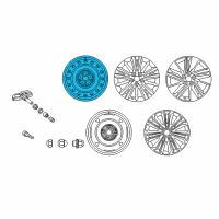 OEM 2011 Toyota Corolla Wheel, Steel Diagram - 42611-02A00