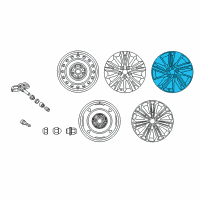 OEM 2016 Toyota Corolla Wheel, Alloy Diagram - 42611-02J20