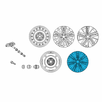 OEM 2017 Toyota Corolla Alloy Wheels Diagram - 42611YY650