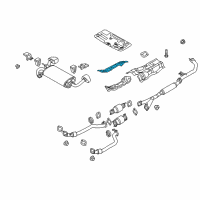 OEM 2010 Hyundai Genesis Coupe Protector-Heat Front, RH Diagram - 28792-2M000