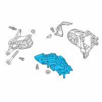 OEM 2016 Jeep Wrangler INSULATOR-Transmission Mount Diagram - 5147193AB