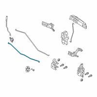 OEM 2020 Ram 2500 Link-Door Latch Diagram - 68045349AB