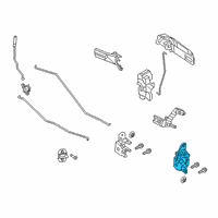 OEM 2012 Ram 3500 Door Hinge Rear Right Lower Diagram - 68058532AC