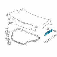 OEM 2020 Chevrolet Camaro Hinge Diagram - 84236506