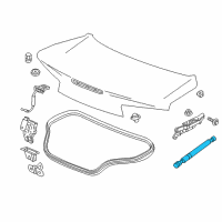 OEM 2016 Chevrolet Camaro Lift Cylinder Diagram - 23151209