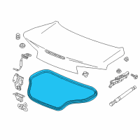 OEM Chevrolet Camaro Weatherstrip Diagram - 84126266