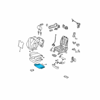 OEM 2011 Toyota Venza Seat Cushion Heater Diagram - 87510-0T011