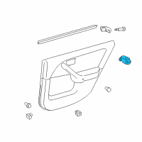 OEM 2001 Toyota Tacoma Window Switch Diagram - 84810-AA010-B1