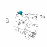 OEM 2002 Lexus LS430 Theft Warning Control Module Computer Diagram - 89730-50091