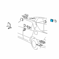 OEM 2002 Lexus LS430 Multiplex Network Door Computer, Front Right Diagram - 89222-50150