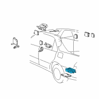 OEM 2003 Lexus LS430 Block Assy, Luggage Room Junction Diagram - 82670-50073