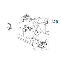 OEM 2002 Lexus LS430 Headlamp Leveling Computer Assembly Diagram - 89960-50050