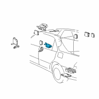 OEM Lexus LS430 Transponder Key Computer Assembly Diagram - 89780-50030