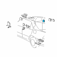 OEM Lexus LS430 Rear Multiplex Network Door Computer Diagram - 89224-50050