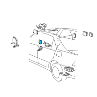 OEM 2003 Lexus LS430 Rear Multiplex Network Door Computer Diagram - 89224-50040