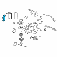 OEM Lincoln Mark LT Evaporator Core Diagram - 7L3Z-19860-B