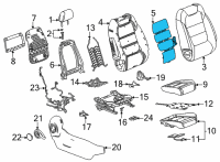 OEM 2022 Chevrolet Trailblazer Seat Back Heater Diagram - 84839598