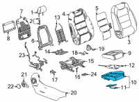 OEM 2022 Chevrolet Trailblazer Seat Cushion Pad Diagram - 42749207