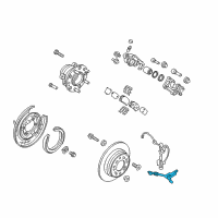 OEM Hyundai Sonata Hose-Brake Rear, LH Diagram - 58737-C1000