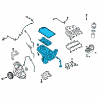 OEM Ford Oil Pan Diagram - JL3Z-6K040-A