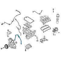 OEM 2019 Ford F-150 Oil Pump Gasket Diagram - JL3Z-6626-A