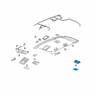 OEM Saturn Dome Lamp Diagram - 96673785