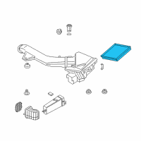 OEM 2015 BMW ActiveHybrid 3 Air Filter Element Diagram - 13-71-7-602-643
