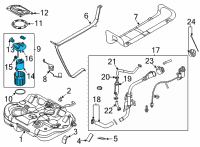 OEM 2021 Hyundai Sonata Pump Assembly-Fuel Diagram - 31120-L1100