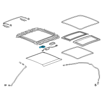 OEM 2017 Buick LaCrosse Window Shade Motor Diagram - 26235040