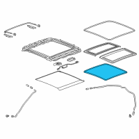 OEM 2021 Chevrolet Malibu Inner Weatherstrip Diagram - 23455110