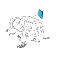 OEM 2017 Toyota Highlander Control Module Diagram - 89990-0E150