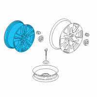 OEM 2018 Honda Pilot Disk, Aluminum Wheel (18X8J) (Tpms) (Aap St Mary'S) Diagram - 42700-TG7-A41