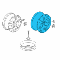 OEM Honda Ridgeline Disk, Aluminum Wheel (18X8J) (Tpms) (Aap St Mary'S) Diagram - 42700-T6Z-A11