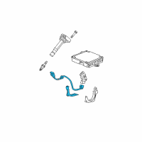 OEM Honda Accord Sub-Harness, Crank Sensor Diagram - 37501-RCA-A01