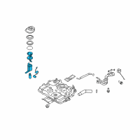 OEM 2010 Kia Rondo Fuel Pump & Gauge Assembly Diagram - 311101D550DS
