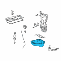 OEM 2012 Toyota Sienna Oil Pan Diagram - 12101-0V010