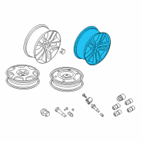 OEM Ford Edge Wheel, Alloy Diagram - FT4Z-1007-F