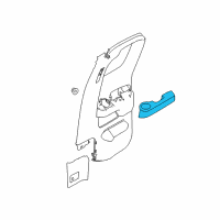 OEM 2020 Nissan Titan Rear Door-Armrest Right Diagram - 82940-EZ10A