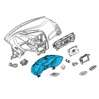OEM 2014 Ford Focus Cluster Assembly Diagram - CM5Z-10849-CSA