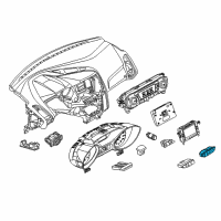 OEM 2015 Ford Focus Switch Assembly Diagram - CV6Z-9C888-H