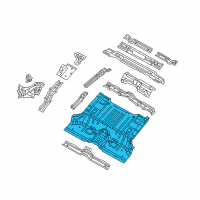 OEM 2022 Jeep Wrangler Floor Diagram - 68375212AE
