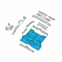 OEM 2020 Jeep Wrangler Floor Diagram - 68375212AE