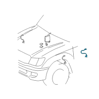 OEM Lexus LX470 Sensor Sub-Assy, Height Control, Rear Diagram - 89407-60010