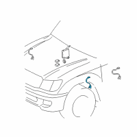 OEM 2004 Lexus LX470 Sensor Sub-Assembly, Height Control Diagram - 89406-60012