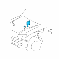 OEM 2006 Lexus LX470 Computer, Suspension Control Diagram - 89290-60041